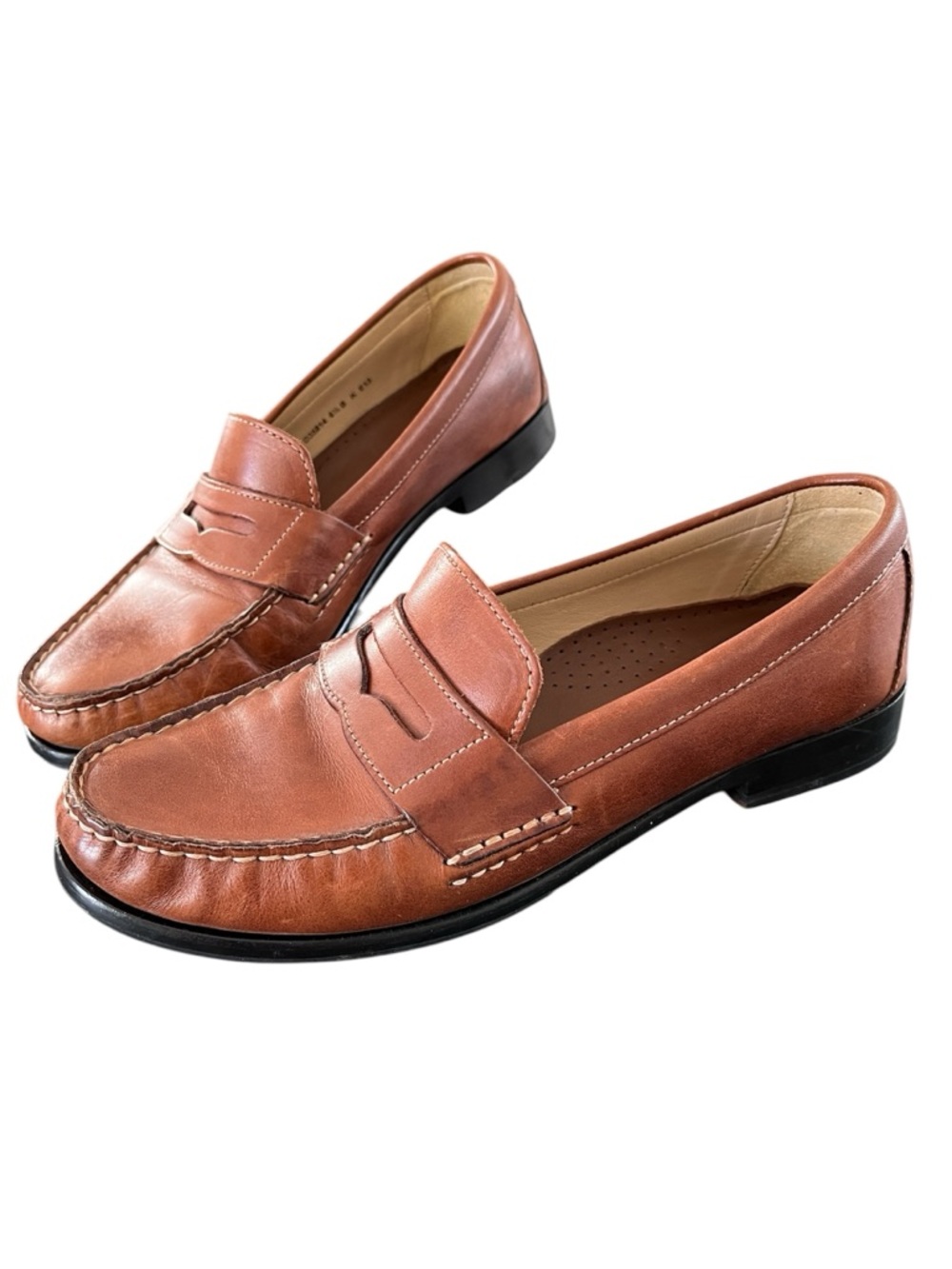 Cole Haan Brown Leather Classic Penny Loafer Slip On Flats Womens 6.5 - Picture 2 of 11